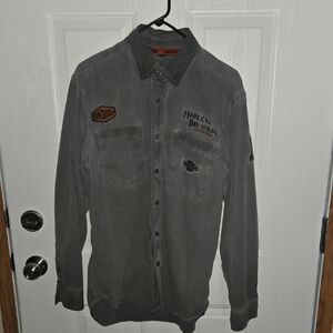 Harley-Davidson Charcoal Button-Up Shirt